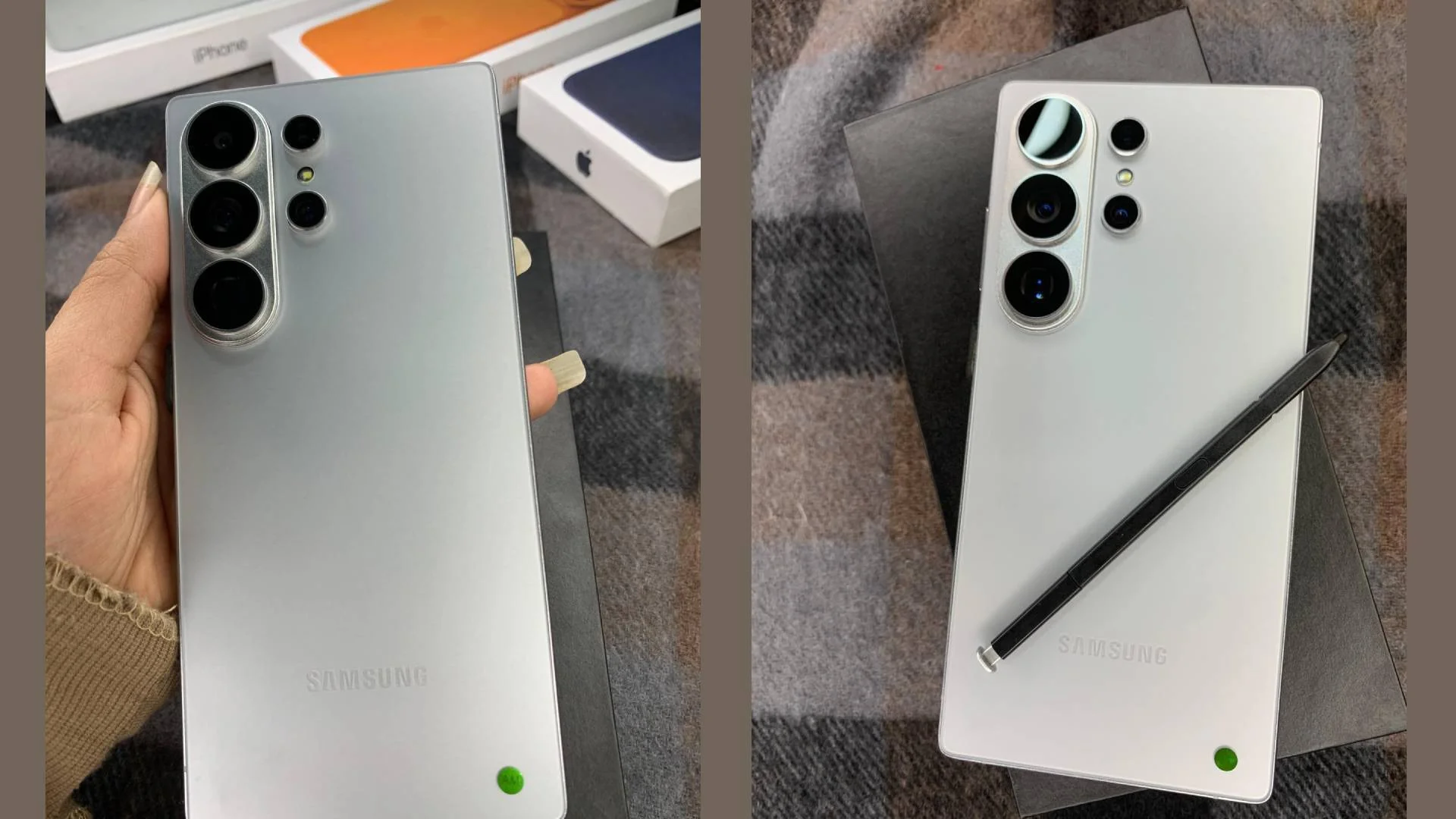 Samsung Galaxy S26 Ultra design render showing new camera module and color options